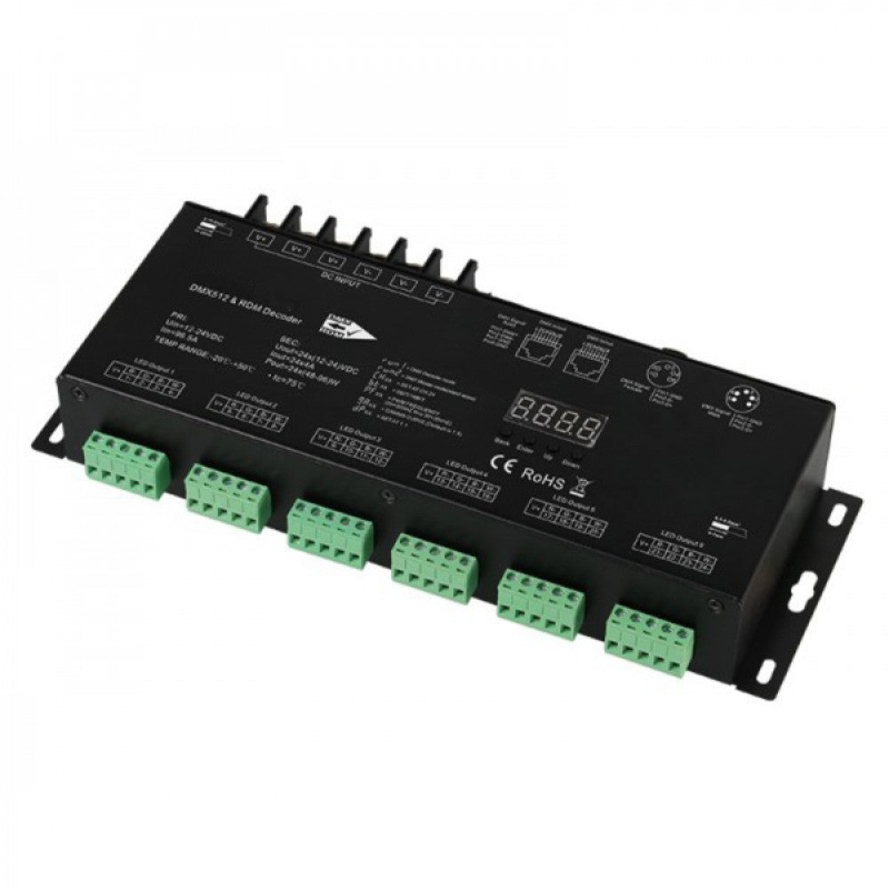 24 Ch 4A Rgbw Dmx Decoder