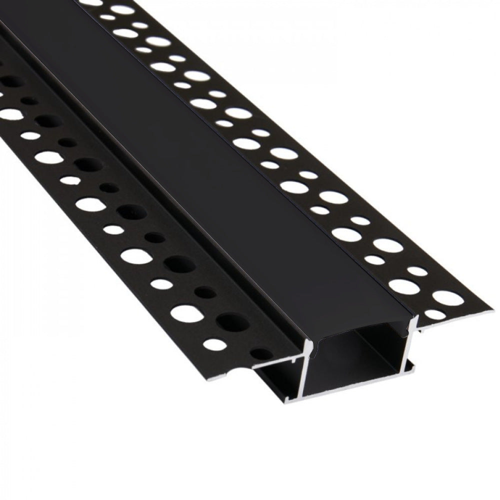 1" Black Lens Trimless Led Aluminum Channel