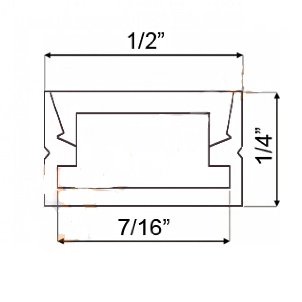 1/2" Mini Low Profile Led Aluminum Channel