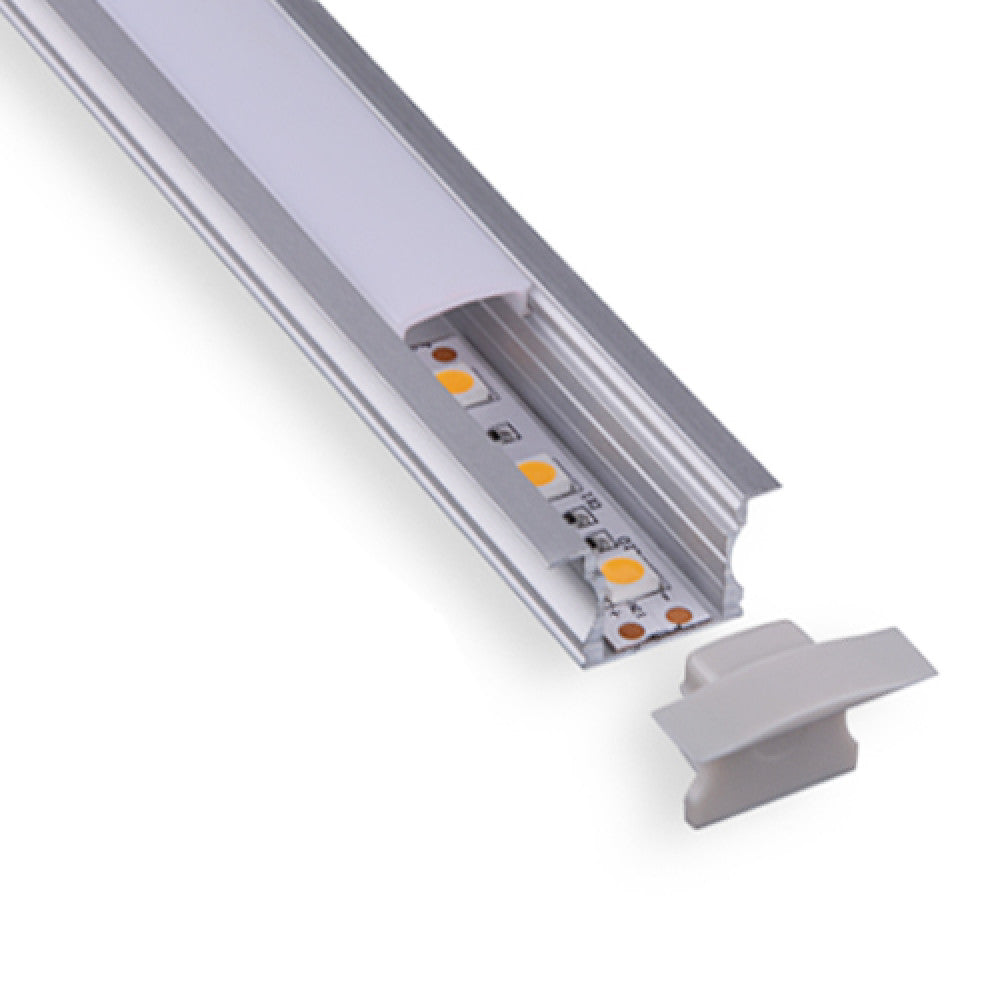 1" Smooth Edge Led Aluminum Channel W/ Trim