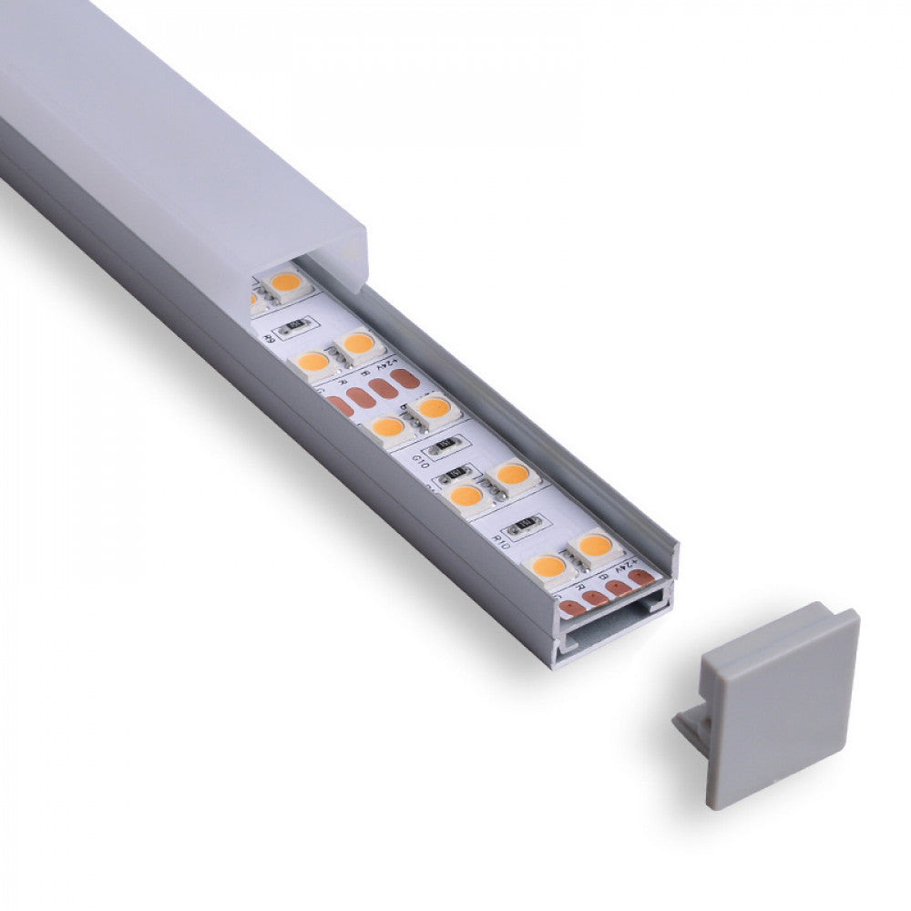 3/4" Square Top Led Aluminum Channel