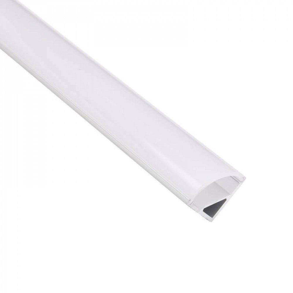 5/8" Square Full Cover Angled Led Aluminum Channel