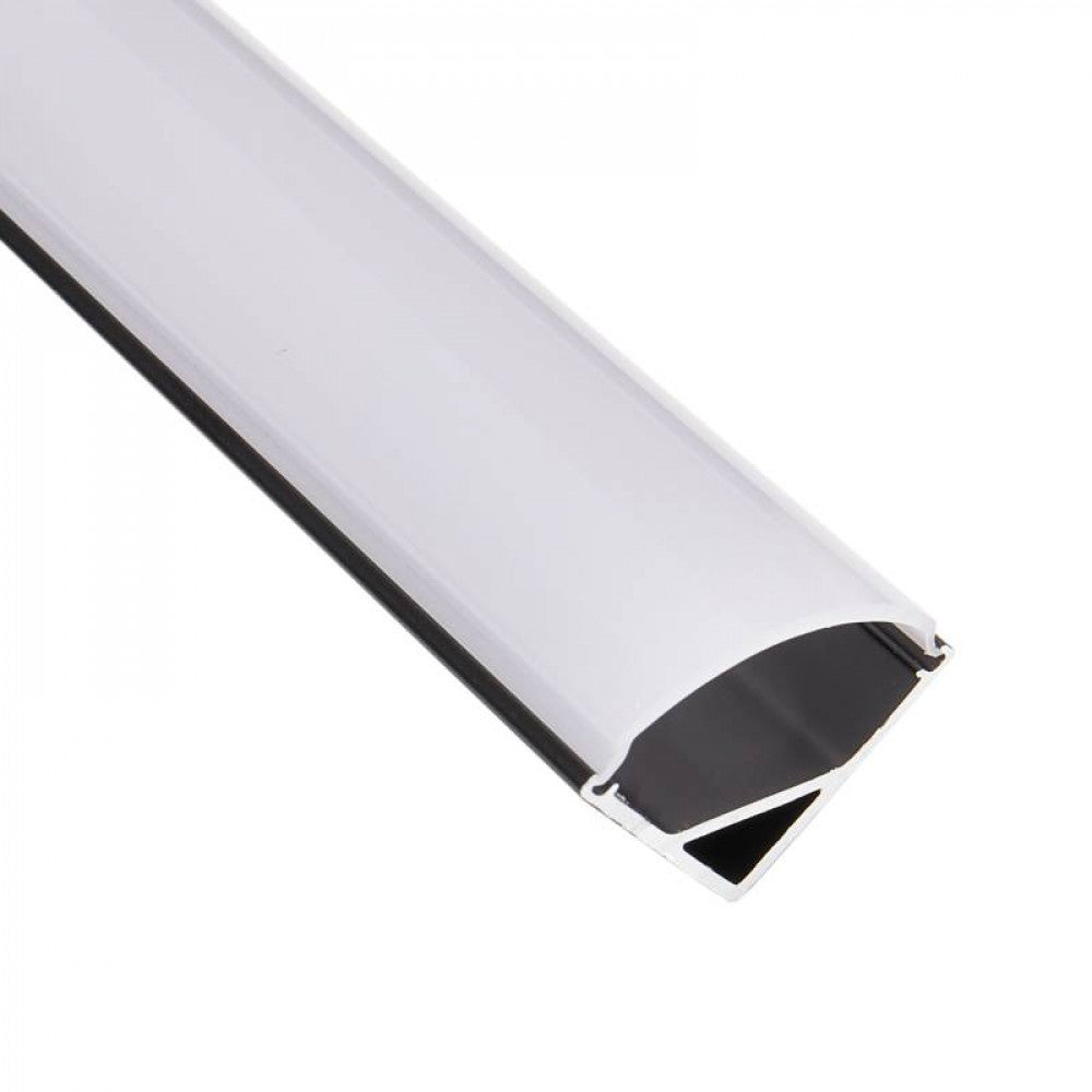 1/2" Mini Full Cover Angled Led Aluminum Channel