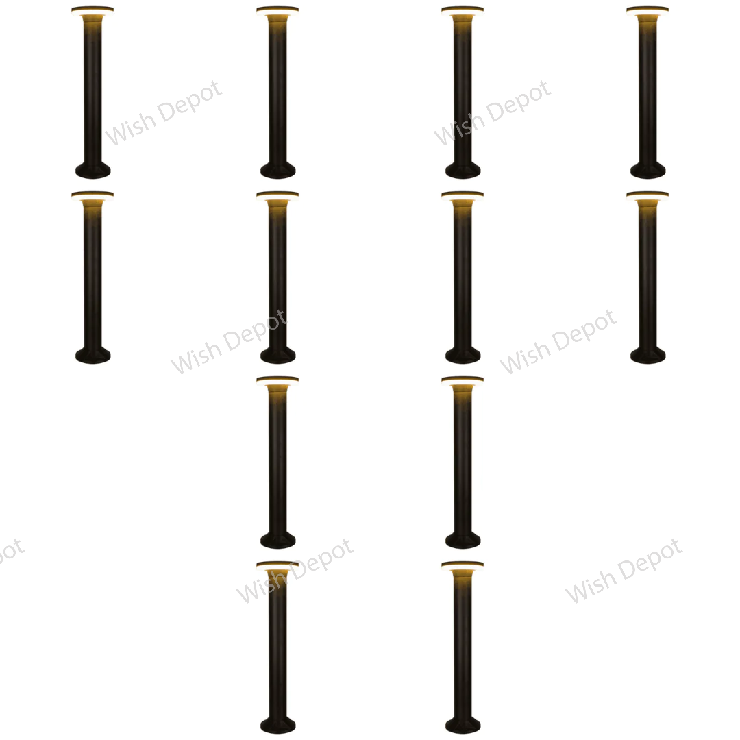 CDPA64 4x/8x/12x Package 12W Bollard Pathway Lighting LED Circle Top Modern Low Voltage