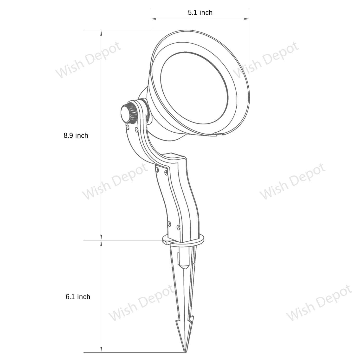 CDRA95 12W LED Smart Wi-Fi RGBW Wide Beam Directional Outdoor Landscape Spotlight