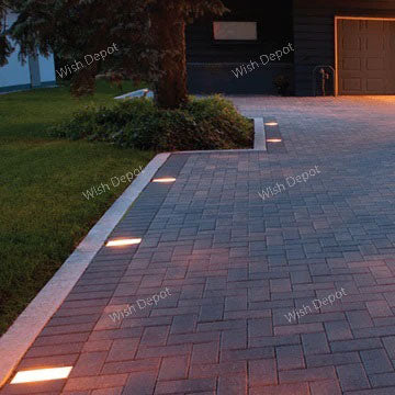 CRG30 4x/8x/12x Package Low Voltage In Ground RGB or WW LED Brick Paver Light Square IP67 Waterproof Warm White
