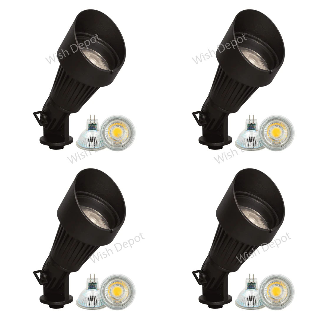 DL02 4x/8x/12x Package Low Voltage Waterproof LED Outdoor Spotlight Directional Monopoint Lighting 5W 3000K