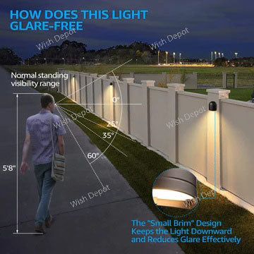 DLA04 12-Pack 5W Low Voltage LED Outdoor Fence Deck Down Lights Package, 12V LED Step Patio Landscape Lights