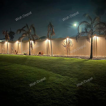 DLA04 12-Pack 5W Low Voltage LED Outdoor Fence Deck Down Lights Package, 12V LED Step Patio Landscape Lights