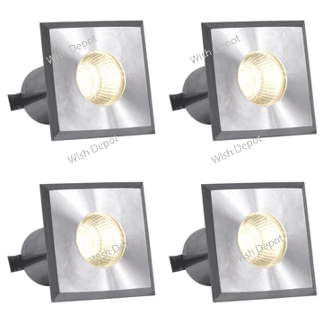 DMS52 4x/8x/12x Package 3W COB LED Square Top Stainless Steel Waterproof In-Ground Landscape Well Light 3000K