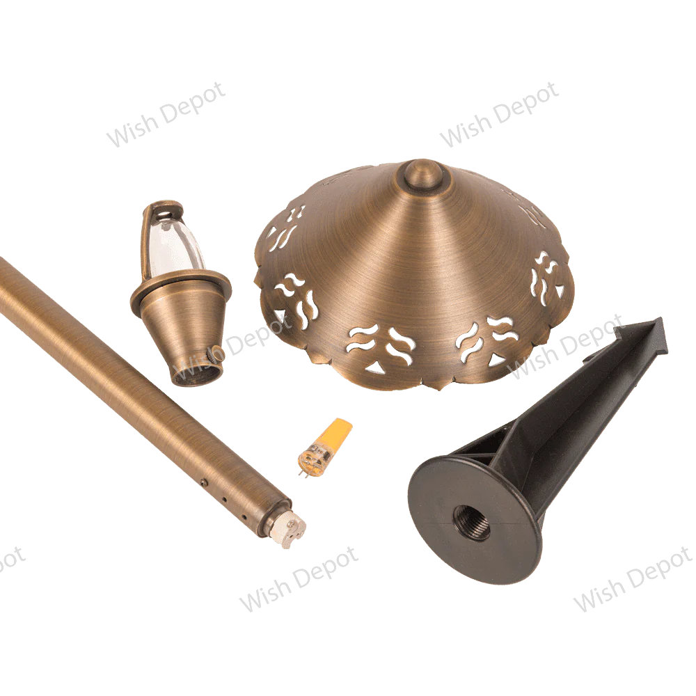 PLB12 4x/8x/12x Package Brass LED Low Voltage Pathway Outdoor Lighting Landscape Fixture 5W 3000K