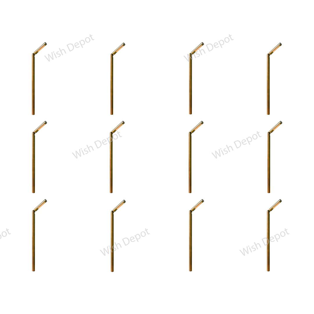 PLB15 4x/8x/12x Package Adjustable 3W LED Brass Round L-Shaped Low Voltage Pathway Light