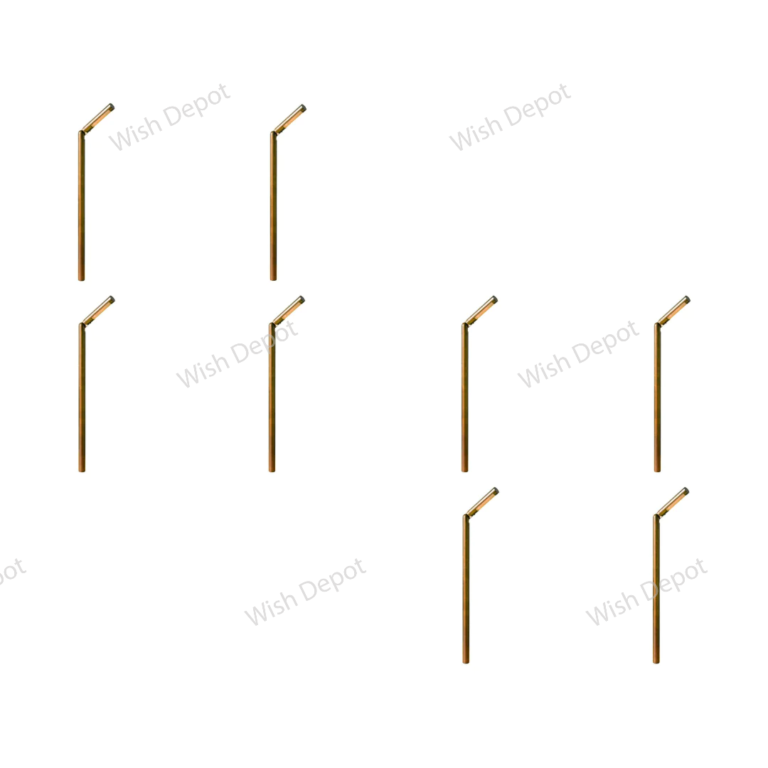 PLB15 4x/8x/12x Package Adjustable 3W LED Brass Round L-Shaped Low Voltage Pathway Light