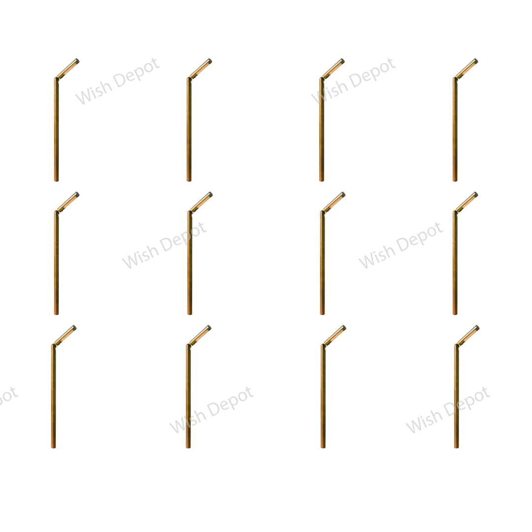 PLB16 4x/8x/12x Package Adjustable Lamp Ready Brass Round L-Shaped Low Voltage Pathway Light 5W 3000K