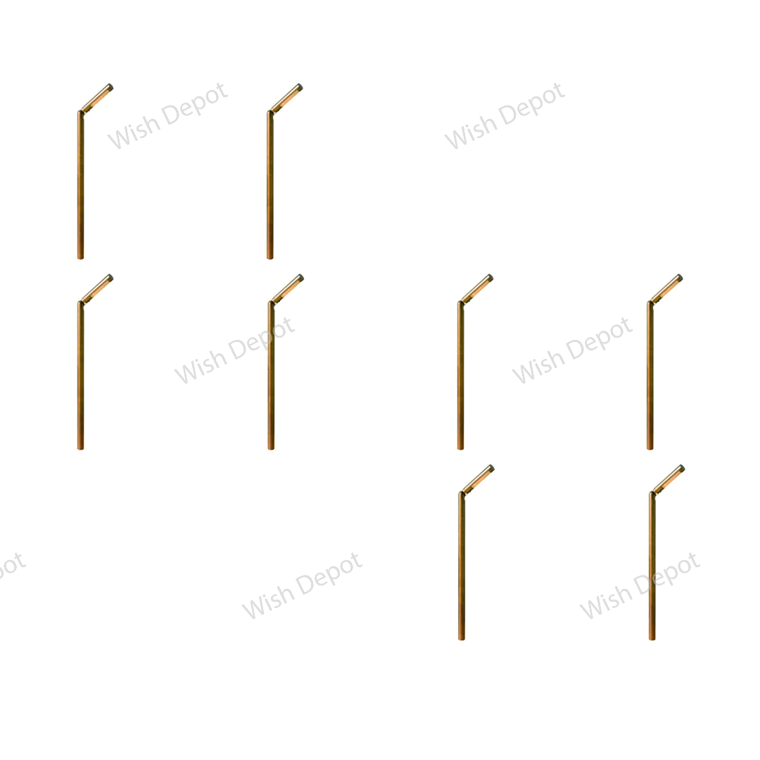 PLB15 4x/8x/12x Package Adjustable 3W LED Brass Round L-Shaped Low Voltage Pathway Light