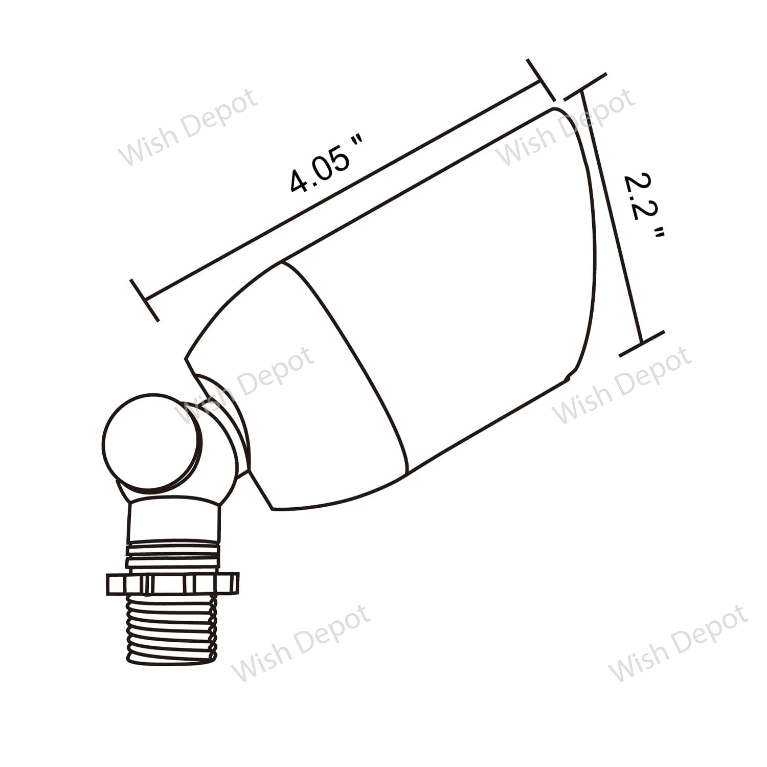 KL103 Low Voltage Modern Bullet Spotlight Aluminum Outdoor Lighting
