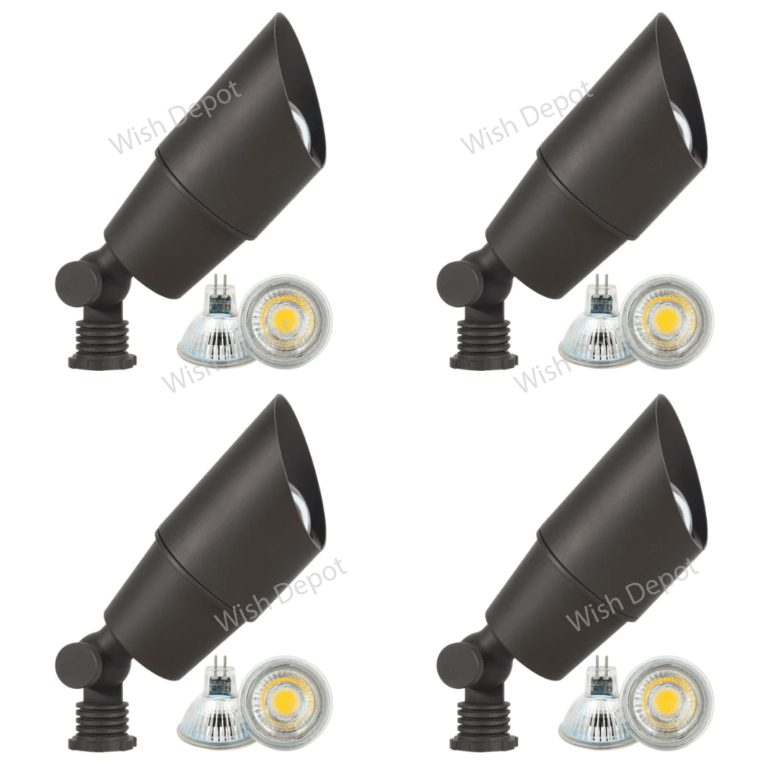 SPB01 4x/8x/12x Package Low Voltage Directional Spot Light Outdoor Landscape Lighting 5W 3000K