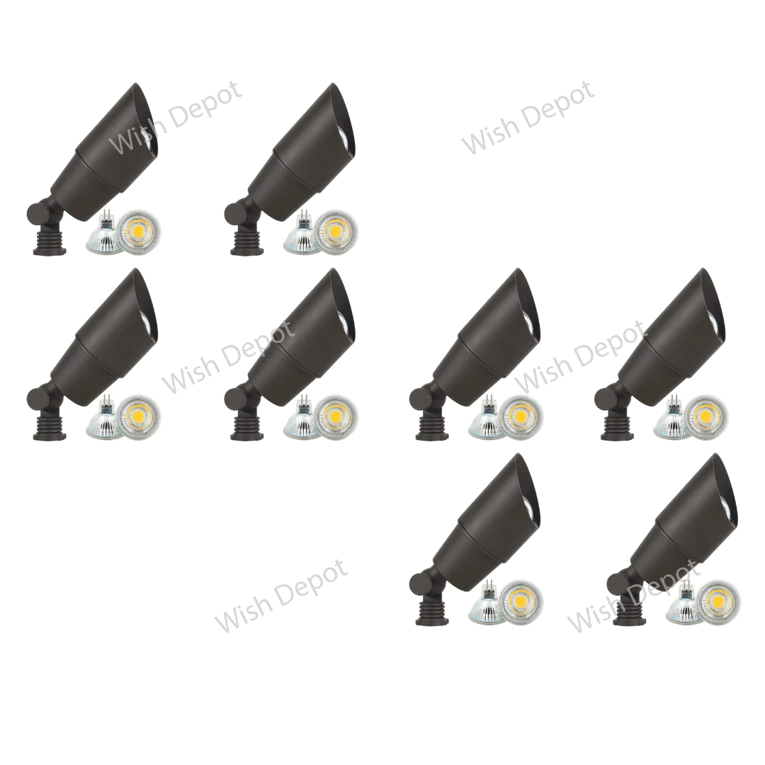 SPB01 4x/8x/12x Package Low Voltage Directional Spot Light Outdoor Landscape Lighting 5W 3000K