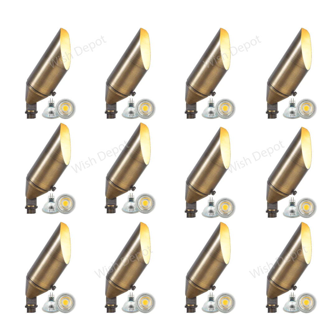 SPB04 4x/8x/12x Package Adjustable Low Voltage LED Bullet Landscape Spotlight Outdoor Lighting 5W 3000K