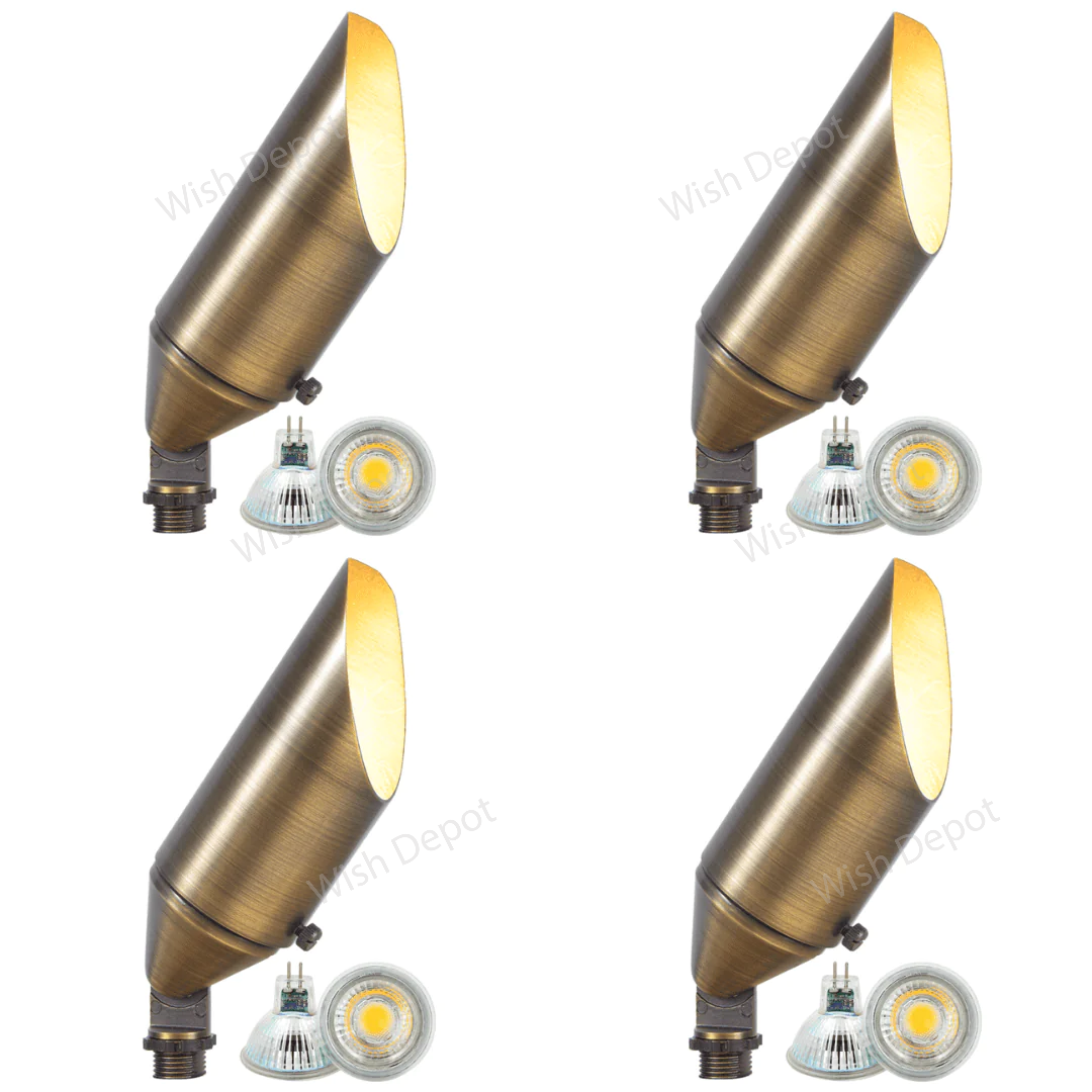 SPB04 4x/8x/12x Package Adjustable Low Voltage LED Bullet Landscape Spotlight Outdoor Lighting 5W 3000K