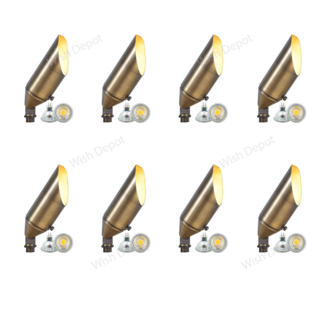 SPB04 4x/8x/12x Package Adjustable Low Voltage LED Bullet Landscape Spotlight Outdoor Lighting 5W 3000K