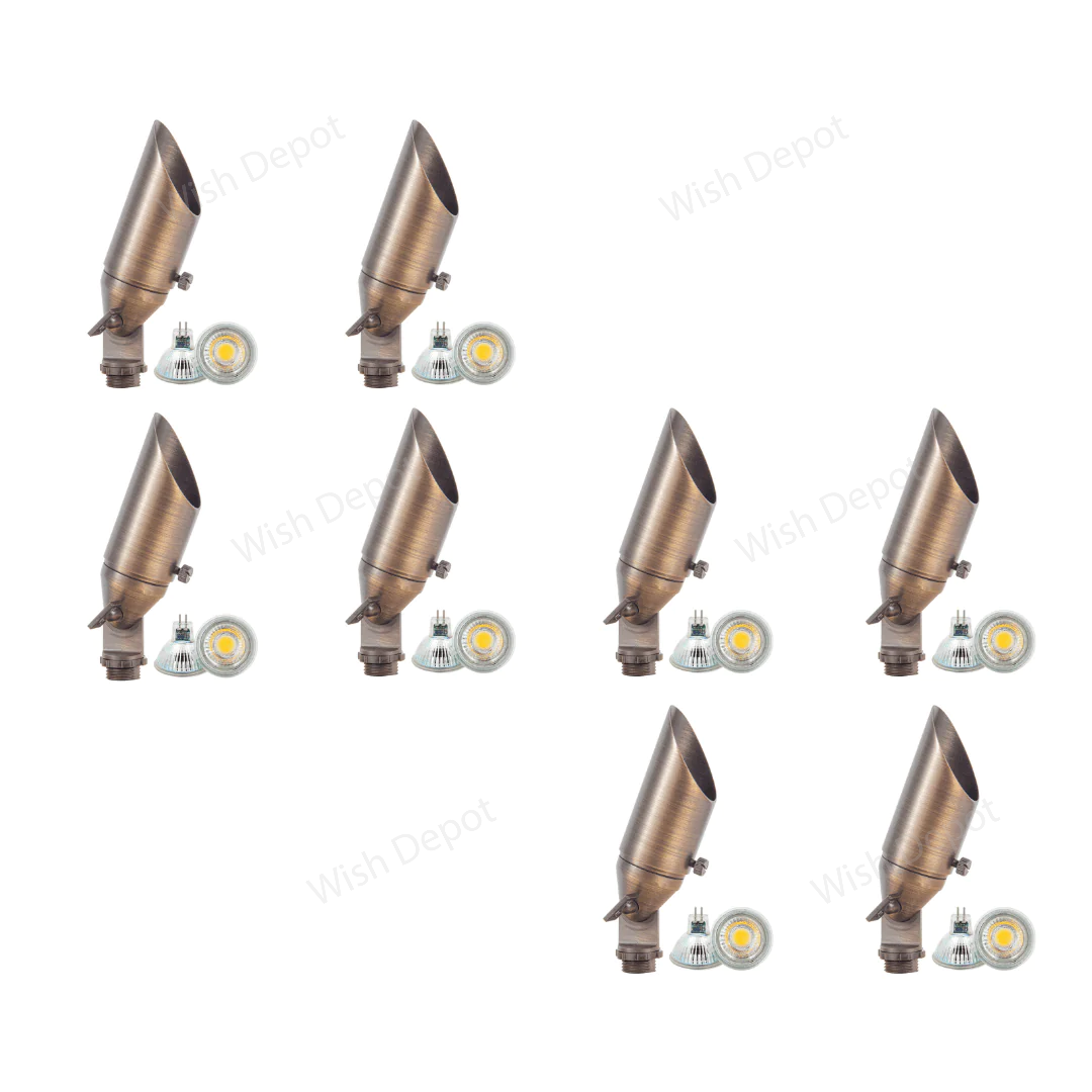 SPB11 4x/8x/12x Package Low Voltage Small Directional Bullet Light Outdoor Landscape Spotlight With 2W 3000K Bulb