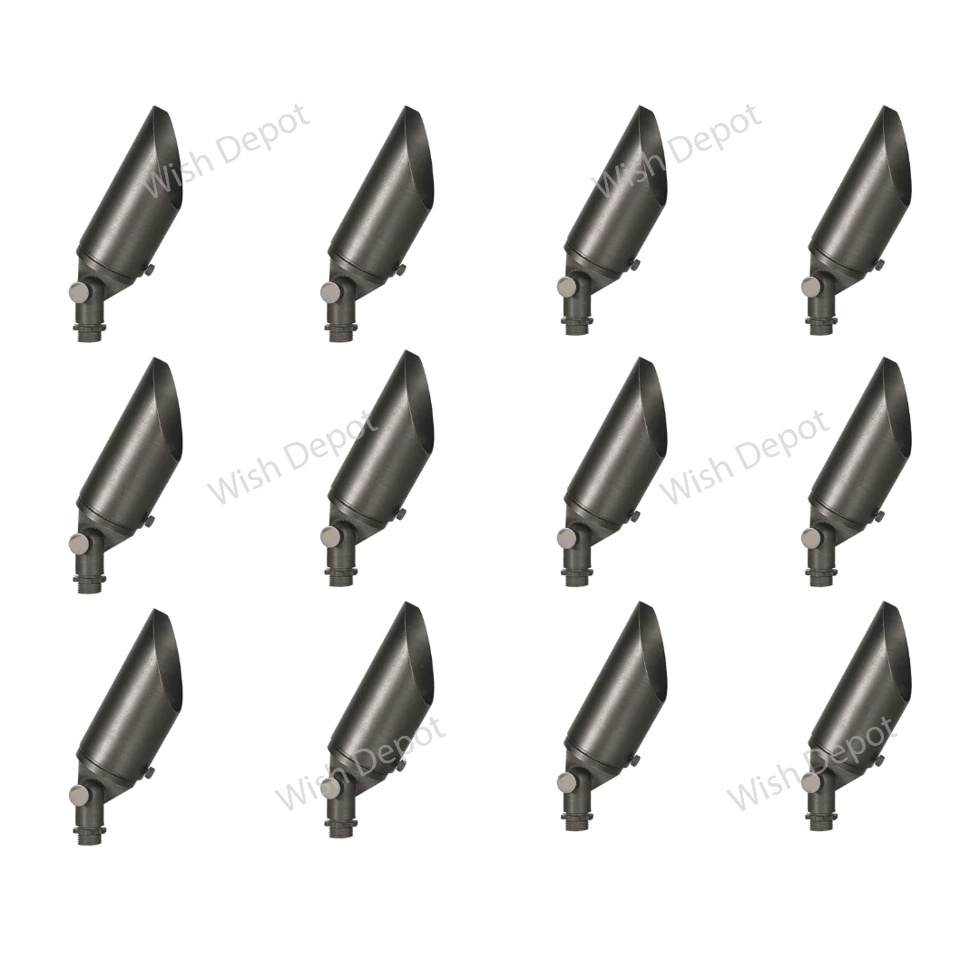 SPB12 4x/8x/12x Package 3W-12W Adjustable LED Low Voltage Outdoor Landscape Lighting Spotlight 3000K