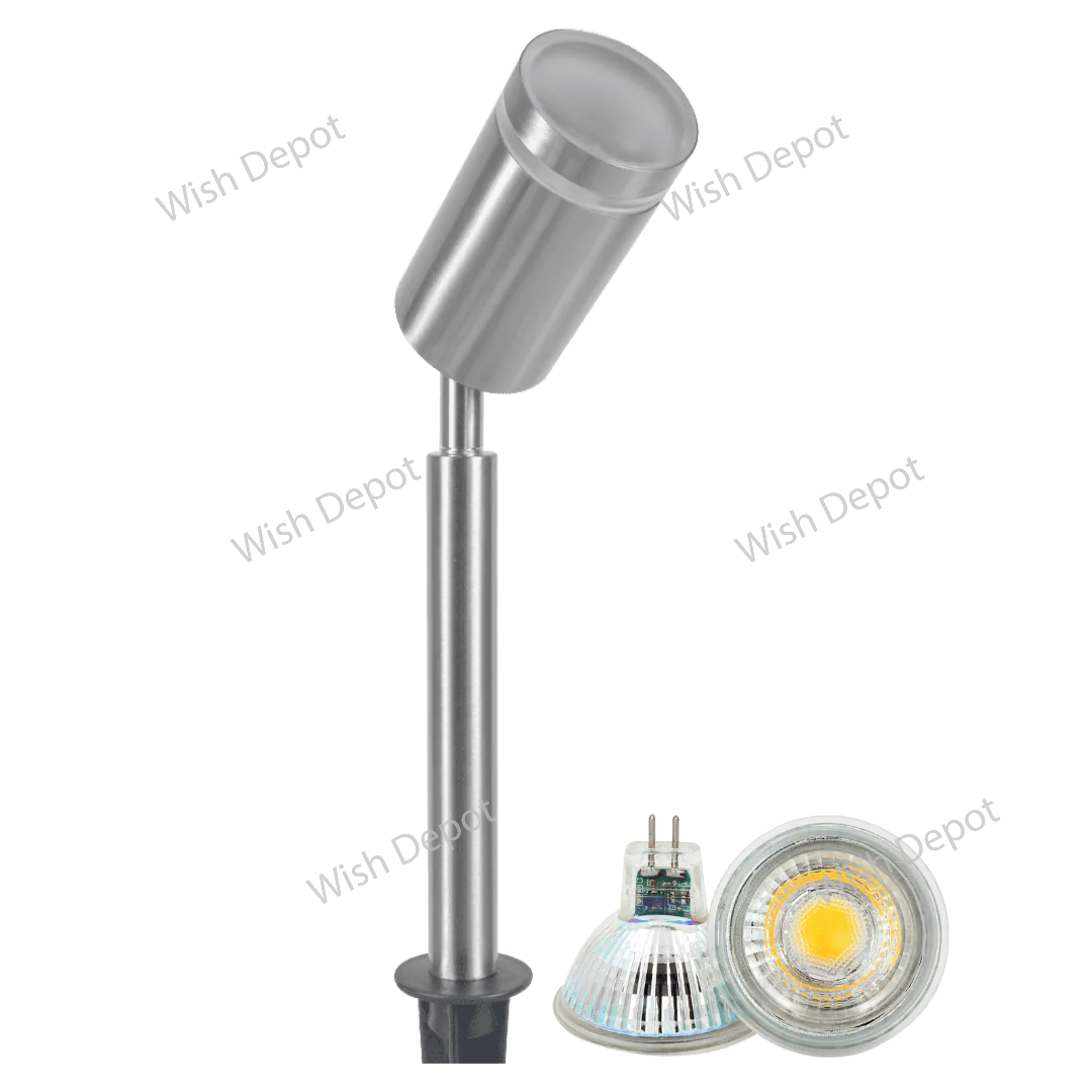 SPS03 4x/8x/12x Package LED Stainless Steel Low Voltage Outdoor Spotlight Adjustable Up Lighting Fixtures 5W 3000K