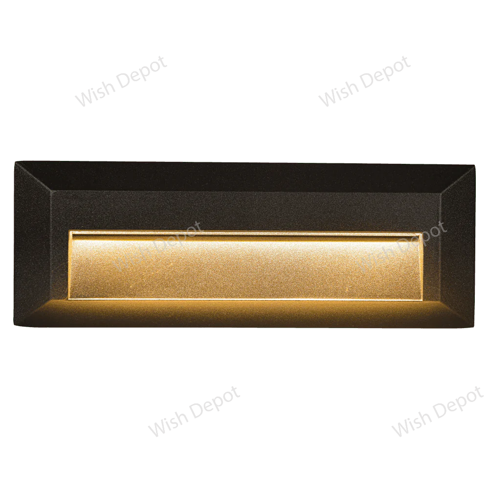 STA04 8W Low Voltage Cast Aluminum Rectangular Surface Mount LED Step or Deck Light