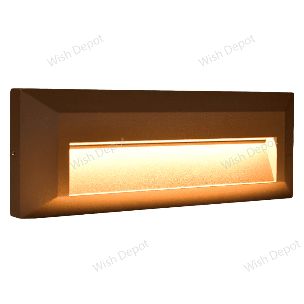 STA04 8W Low Voltage Cast Aluminum Rectangular Surface Mount LED Step or Deck Light