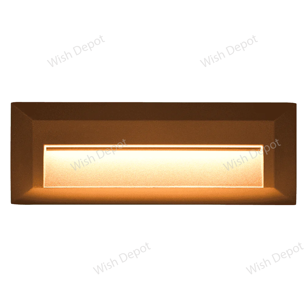 STA04 8W Low Voltage Cast Aluminum Rectangular Surface Mount LED Step or Deck Light