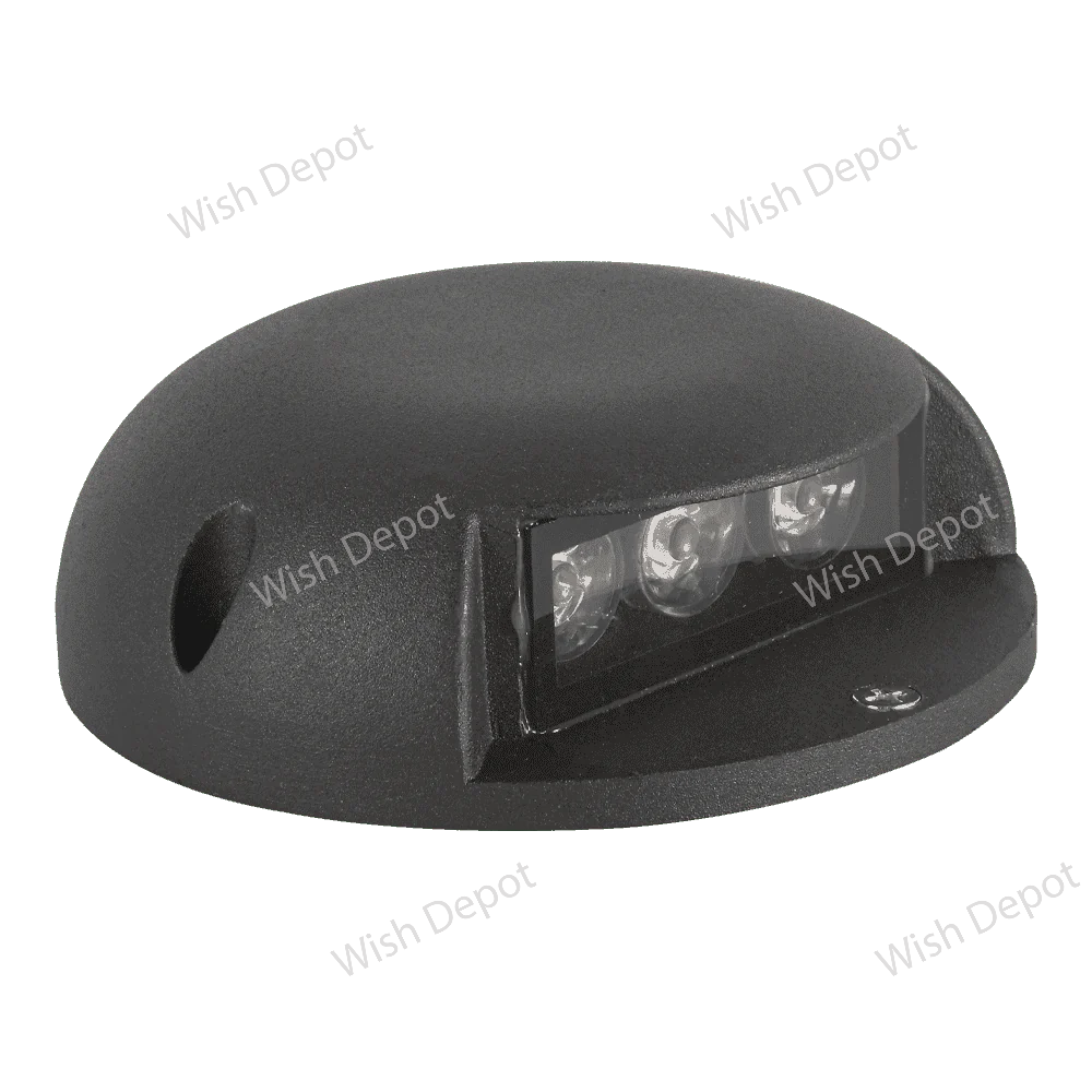 STA05 3W Low Voltage Cast Aluminum Round Surface Mount LED Step or Deck Light
