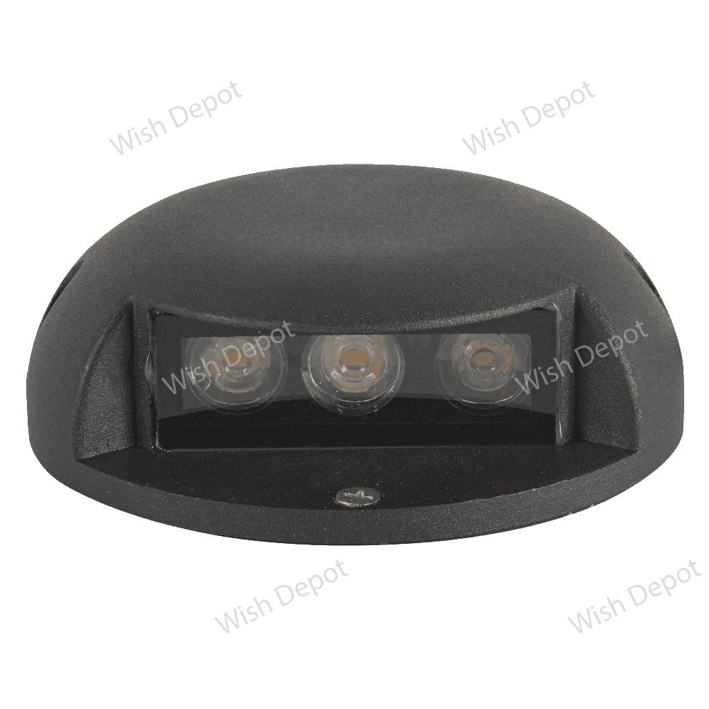STA05 3W Low Voltage Cast Aluminum Round Surface Mount LED Step or Deck Light