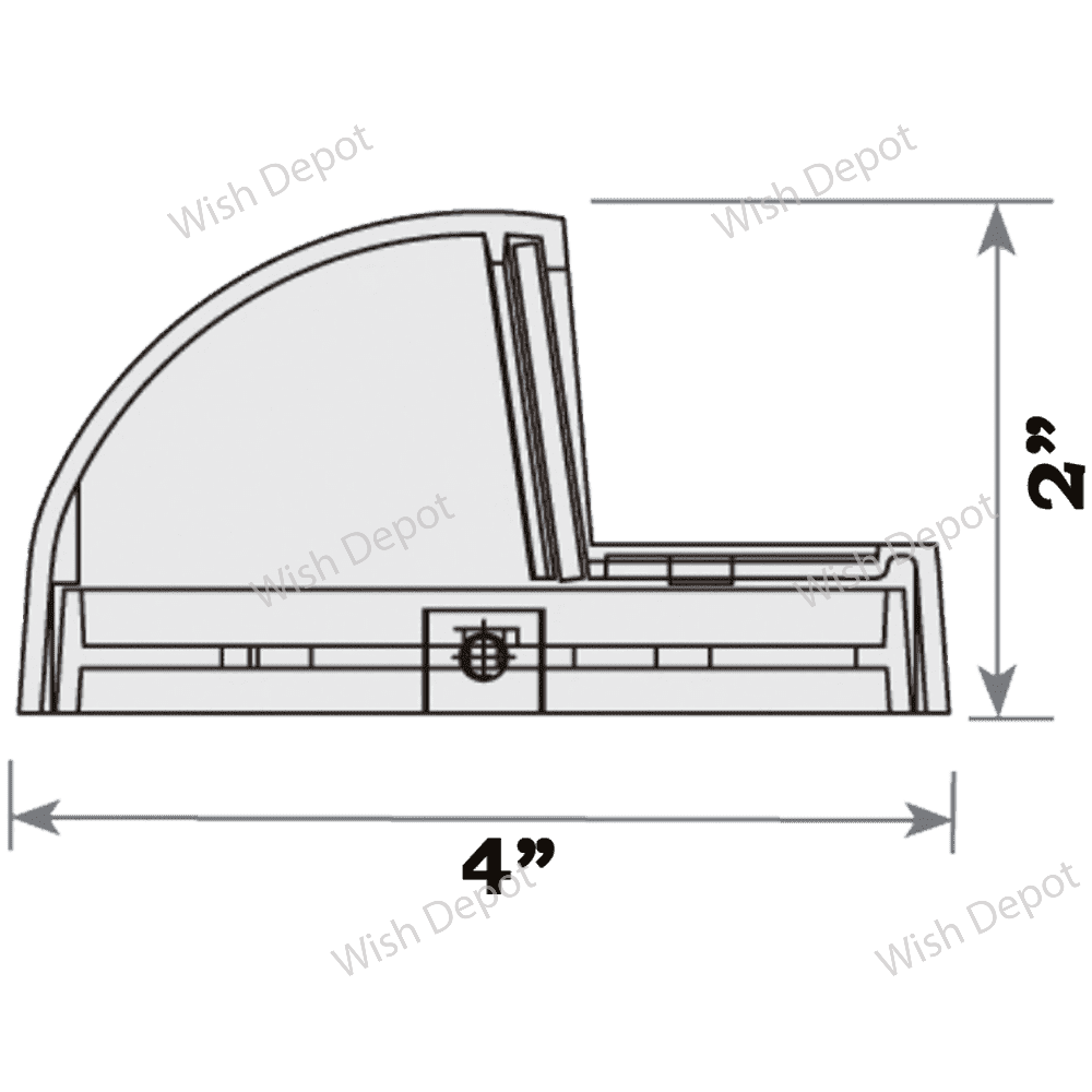 STA09 LED Round Aluminum Deck Light Surface Mount Low Voltage Landscape Lighting