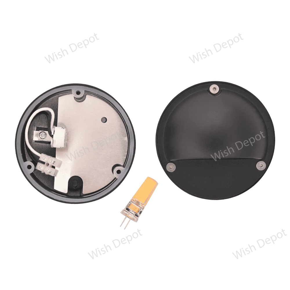 STA09 LED Round Aluminum Deck Light Surface Mount Low Voltage Landscape Lighting