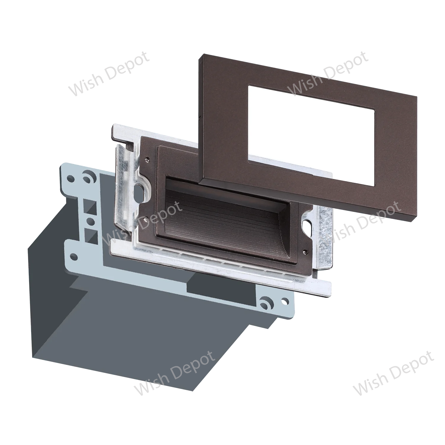 STA10 3.5W 3CCT Rectangular Waterproof Horizontal LED Stair Step Light Fixture