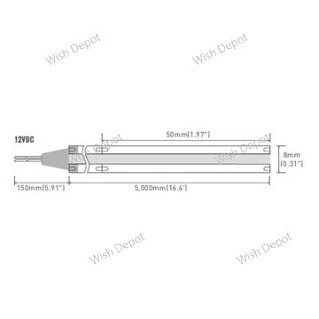 Dotless Linear LED Strip Lights Low Voltage FCOB DC12V Tape Light