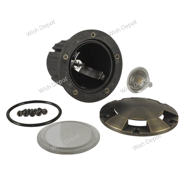 UNB07 4x/8x/12x Package Cast Brass Low Voltage Round Multi-Directional LED In-ground Well Light IP65 Waterproof 5W 3000K Bulb