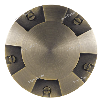 UNB07 4x/8x/12x Package Cast Brass Low Voltage Round Multi-Directional LED In-ground Well Light IP65 Waterproof 5W 3000K Bulb