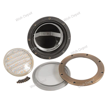 UNB08 4x/8x/12x Package Cast Brass Low Voltage Commercial PAR36 LED In-ground Well Light IP65 Waterproof 10W 3000K