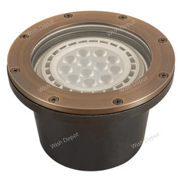UNB08 4x/8x/12x Package Cast Brass Low Voltage Commercial PAR36 LED In-ground Well Light IP65 Waterproof 10W 3000K