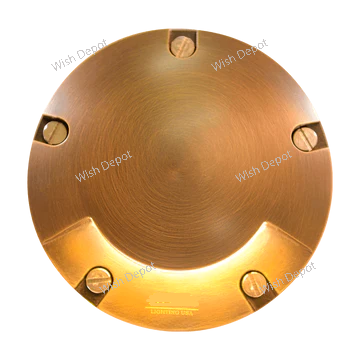 UNB09 4x/8x/12x Package Cast Brass Round Mono-Directional Low Voltage LED In-ground Light 5W 3000K Bulb