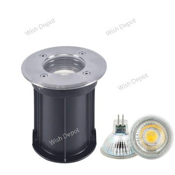 UNS02 4x/8x/12x Package Waterproof In-Ground Low Voltage LED Underground Light Landscape Lighting 5W 3000K Bulb