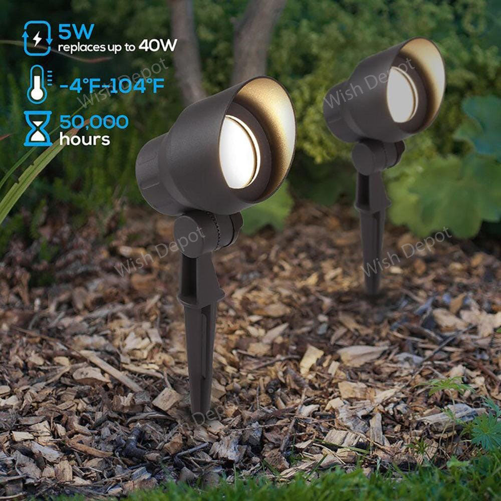 CD45 Black LED Directional Up Light Outdoor Mono Point Spotlight