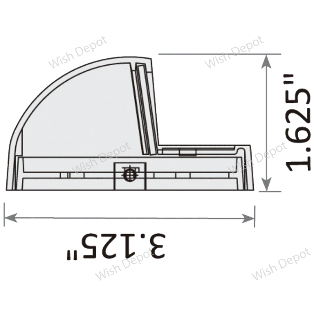 STB09 LED Round Deck Light Surface Mount Low Voltage Landscape Lighting