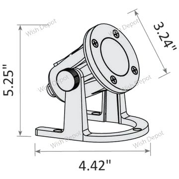 ULB01 12V Low Voltage Underwater Brass LED Fountain Pond Lighting