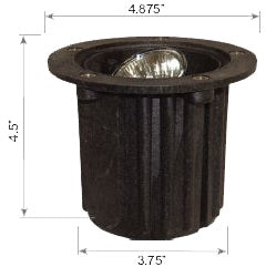 Cast Brass Low Voltage Round Grill LED In-ground Light IP65 Waterproof