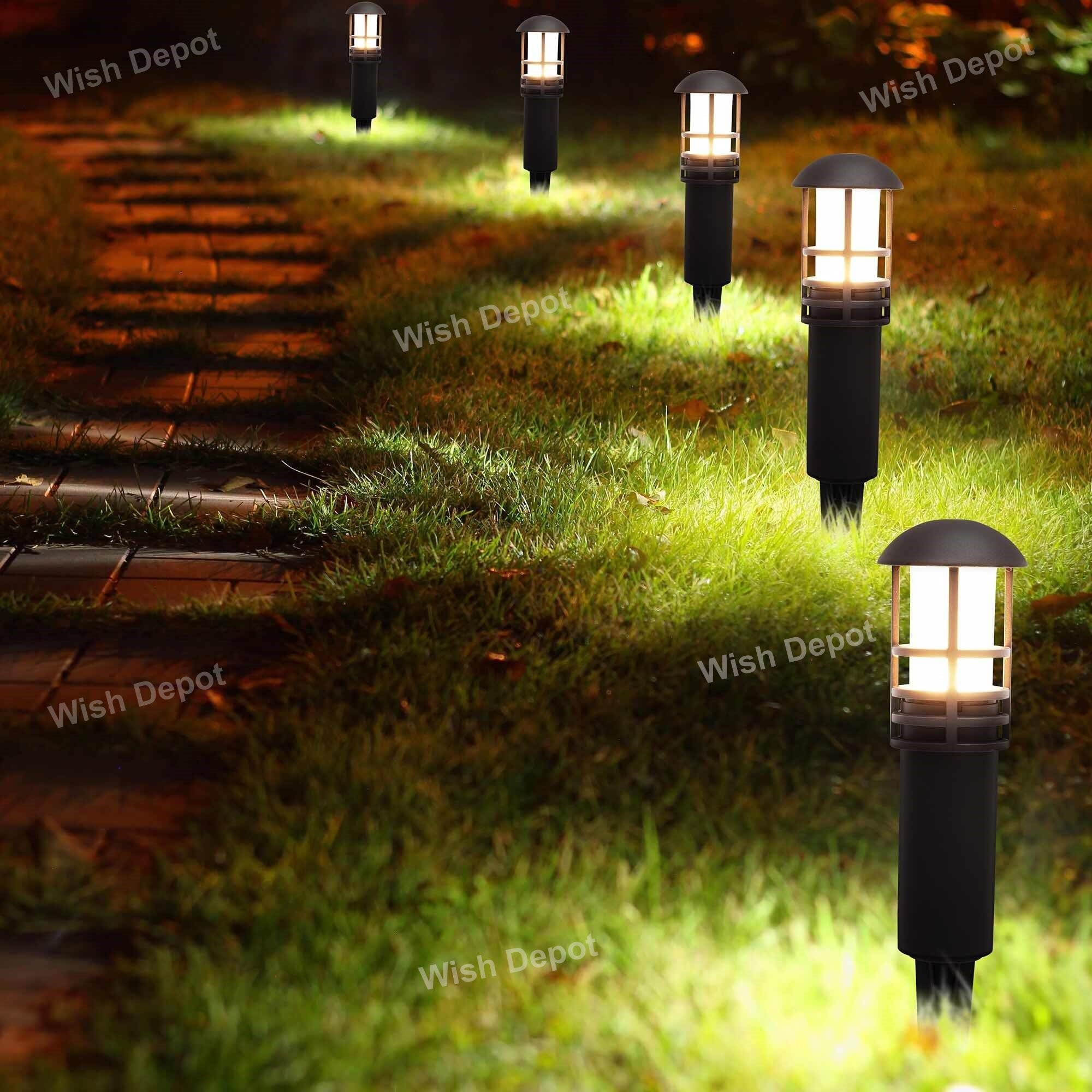 Bronze Low Voltage LED Bollard Path Light Outdoor Landscape Lighting