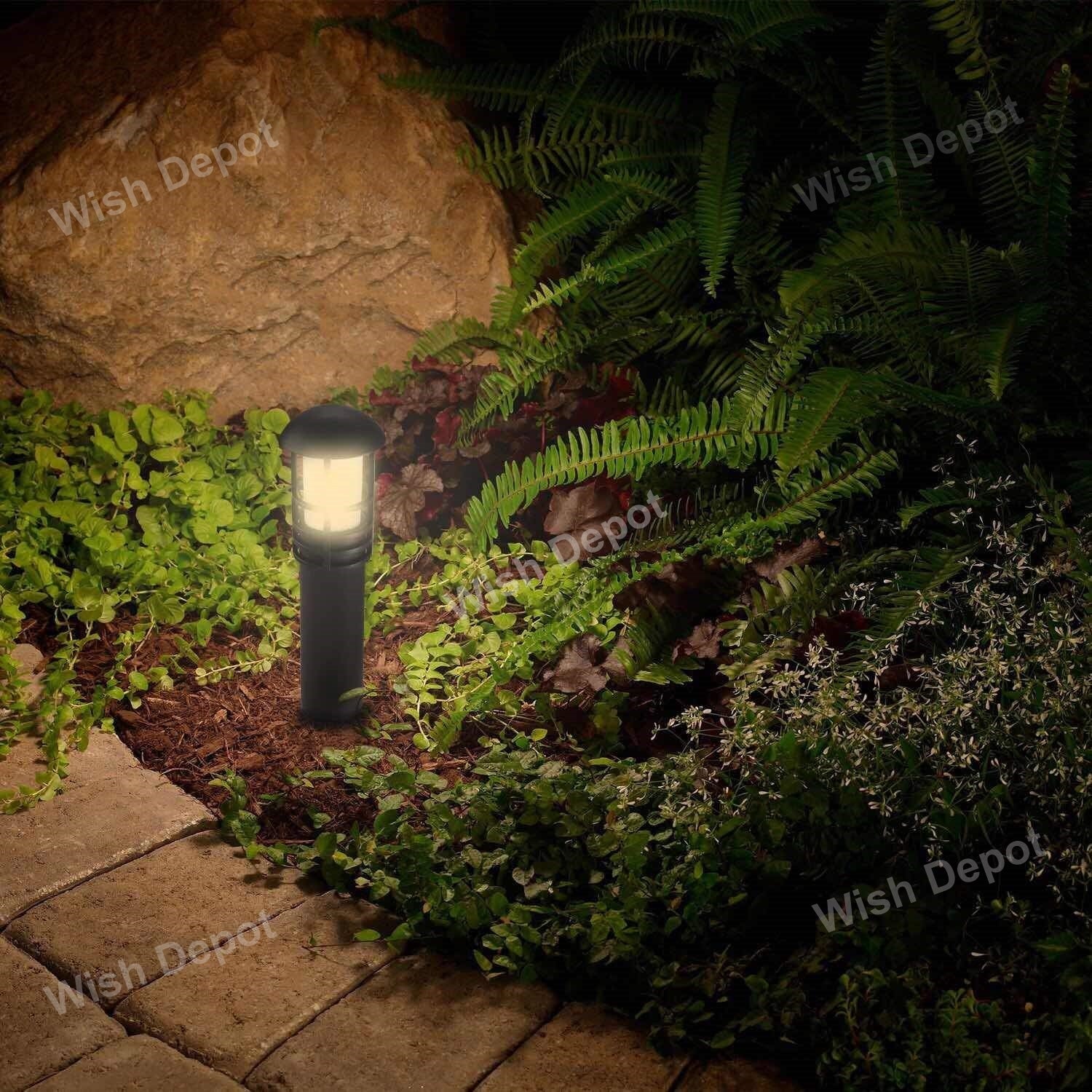 Bronze Low Voltage LED Bollard Path Light Outdoor Landscape Lighting
