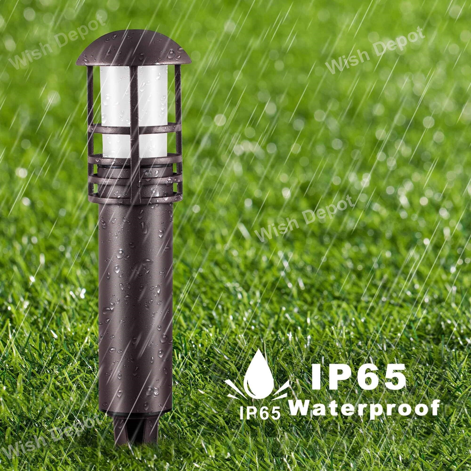 Bronze Low Voltage LED Bollard Path Light Outdoor Landscape Lighting